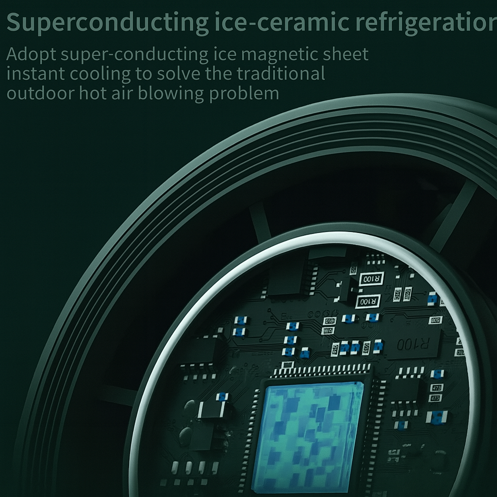 Refrigeration Cooling Handheld Fan 4000mAh